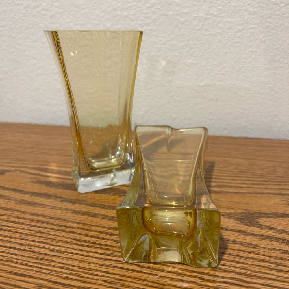 Russ Berrie Amber Glass Vases - Picture 6 of 11